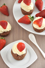Erdbeer Schokoladen Cupcakes