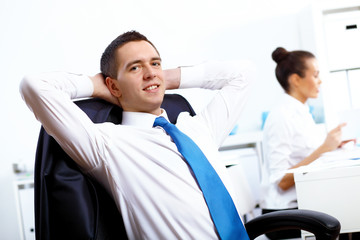 Young businesswoman in the office