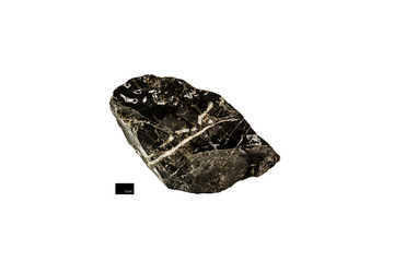 Obsidian isolated on white background