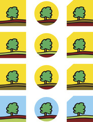 Fototapeta premium Baeume Varianten