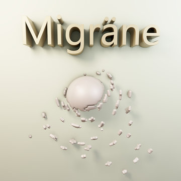 Migräne - 3D Render