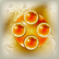 orange abstract object