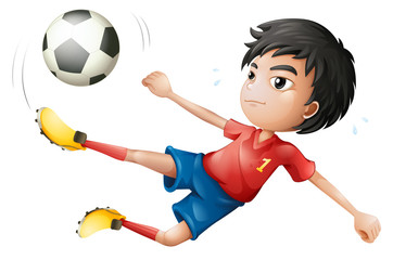 A soccer player