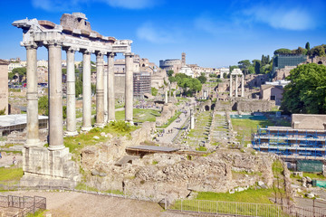 City Rome. Roman Forum