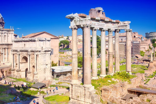 City Rome. Roman Forum