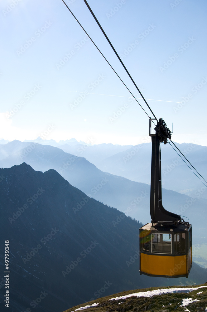 Wall mural Seilbahn am Nebelhorn - Allgäuer Alpen - Deutschland