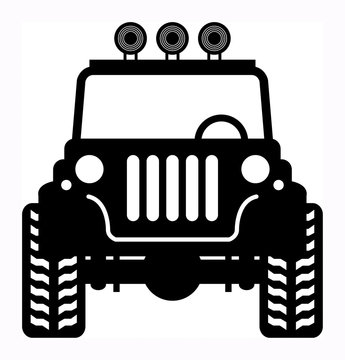 recommend clip art: Off-road vehicle, vector illustration