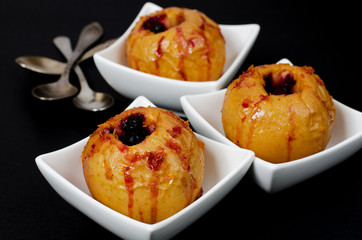 Baked Apples stuffed with berries and orange