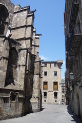 In der Altstadt von Barcelona