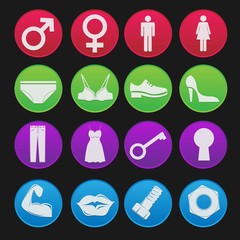 Toilet Sign Icon Gradient Style