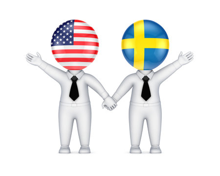 US-Swedish cooperation concept.