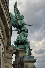 Obraz premium Exterior view of Berliner Dom and central City on a summer after