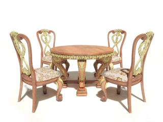 Klassische  Ess - Sitzgruppe 4