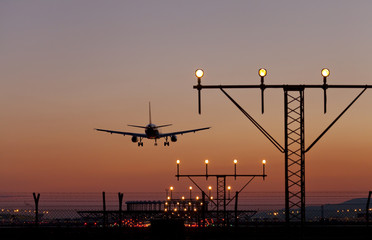 Plane landing