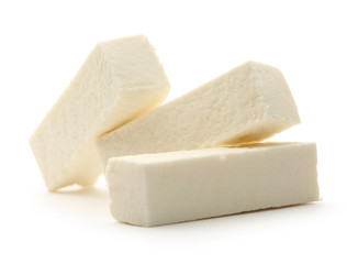 White marshmallow sticks on white