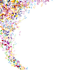 Vector Illustration of an Abstract Music Background