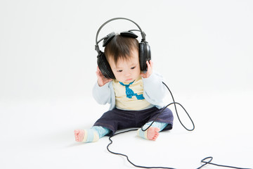 listening baby