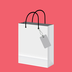 white shopping bag