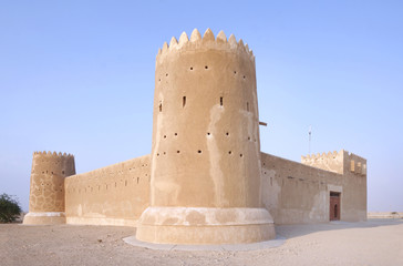 Zubarah fort Qatar, uitzicht vanuit het zuiden