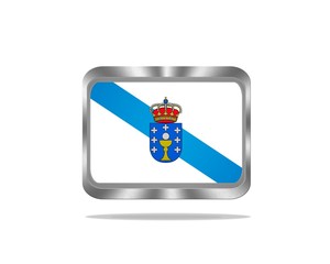 Metal Galicia flag.