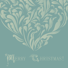 Beautiful merry christmas card vector eps 10