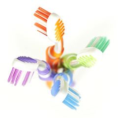 Colorful toothbrushes