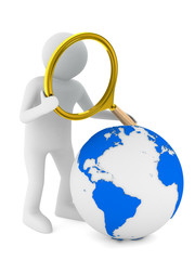 Global search. Isolated 3D image on white