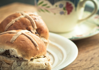 Retro Hot cross buns