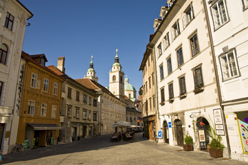 Fototapeta na wymiar Lublana (Słowenia) - Stare Miasto