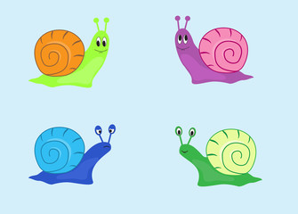 four snails