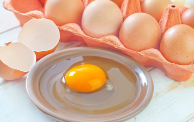 raw eggs
