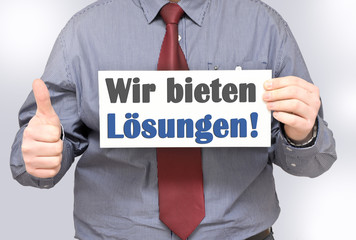 Wie bieten Lösungen