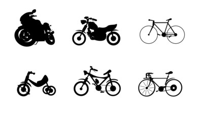 Fototapeta premium bike motorcycle silhouettes
