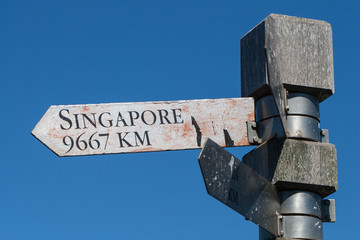 Signpost to Singapore
