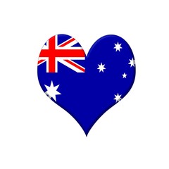 Australia heart.