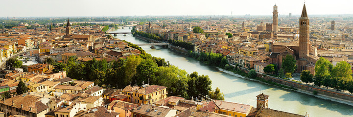 panorama of Verona - obrazy, fototapety, plakaty