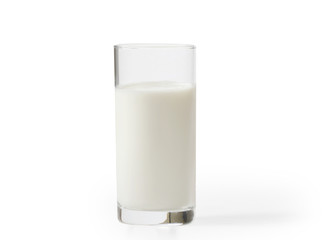 milk in the glass