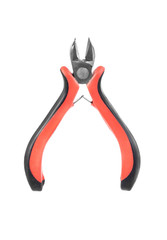 red-black nippers isolated  on white background