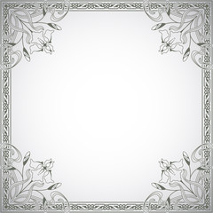 Decorative frame in the style of vintage