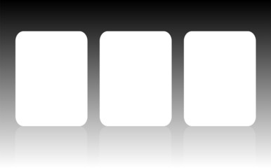 blank card set, to replace message or image on cover