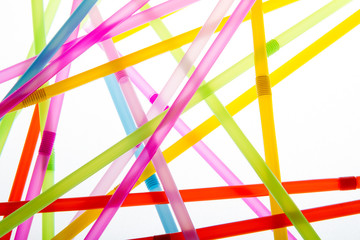 Straws in random abstract shapes