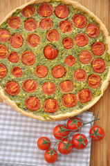 Tomaten Spinat Quiche