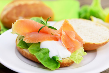 Sandwich mit Lachs