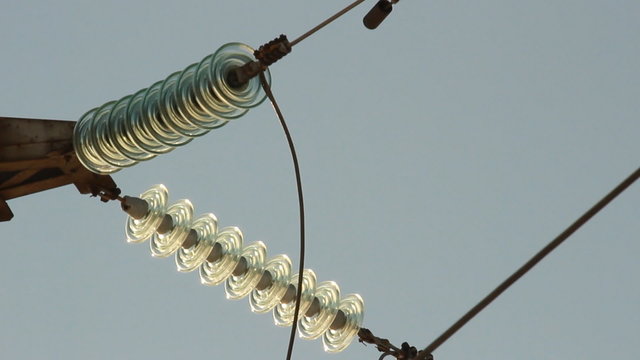 part of high-voltage substation 