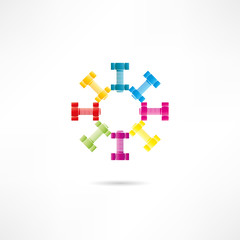 Fototapeta premium bolts icon