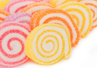 colorful  sweet fruit candy.