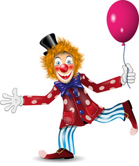 cheerful clown