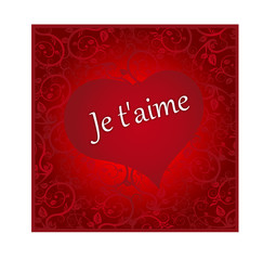 Beautiful red love hearts background