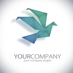 company logo with paper dove