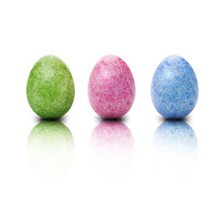 Drei Marmorierte Eier